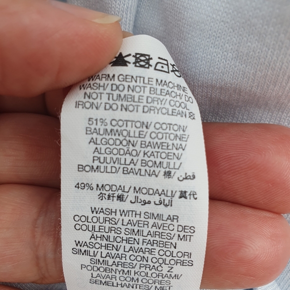 Sweaty Betty Sweatshirt Side Split Light Blue Small Oversize Relaxed - Picture 12 of 16